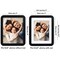 Americanflat Curved Corner Photo Frame with Mat - Picture Frame with Round Corners - Shatter Resistant Glass - Triangle Hanging Hardware - Includes Easel - Black